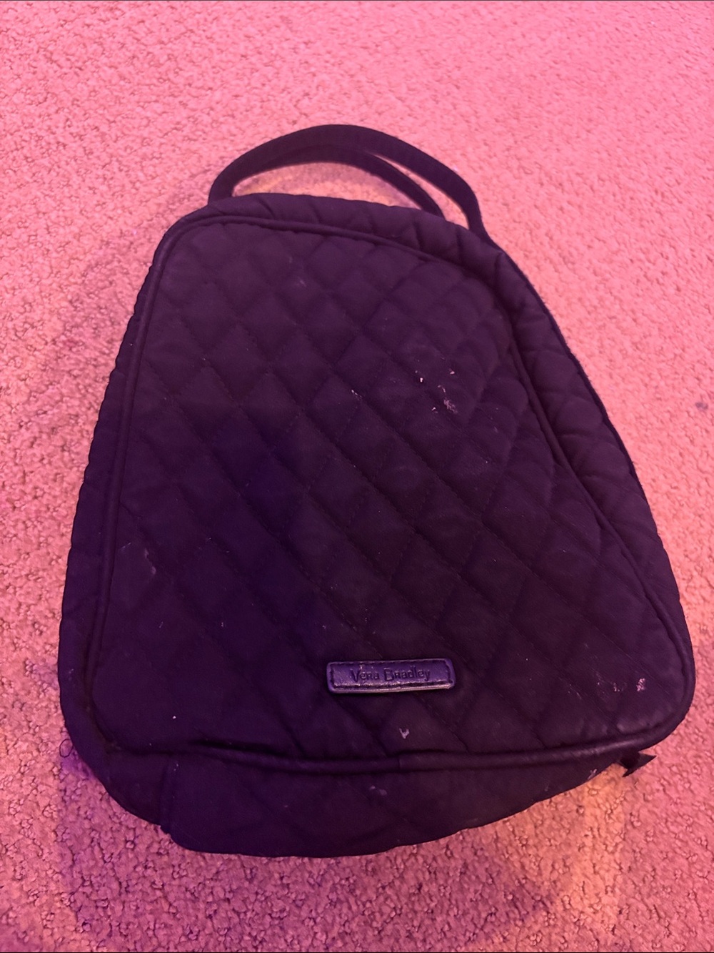 Vera Bradley Black Quilted Women's lunch Bag